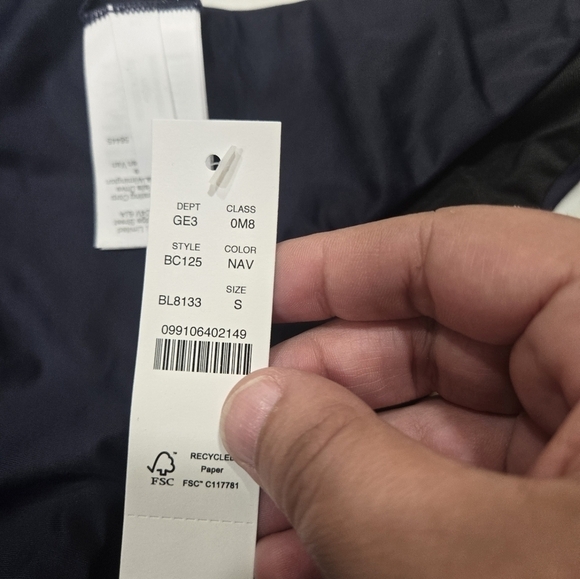 J crew bikini bottom women's size small navy curve waist cheeky bottom mid rise - Picture 10 of 10